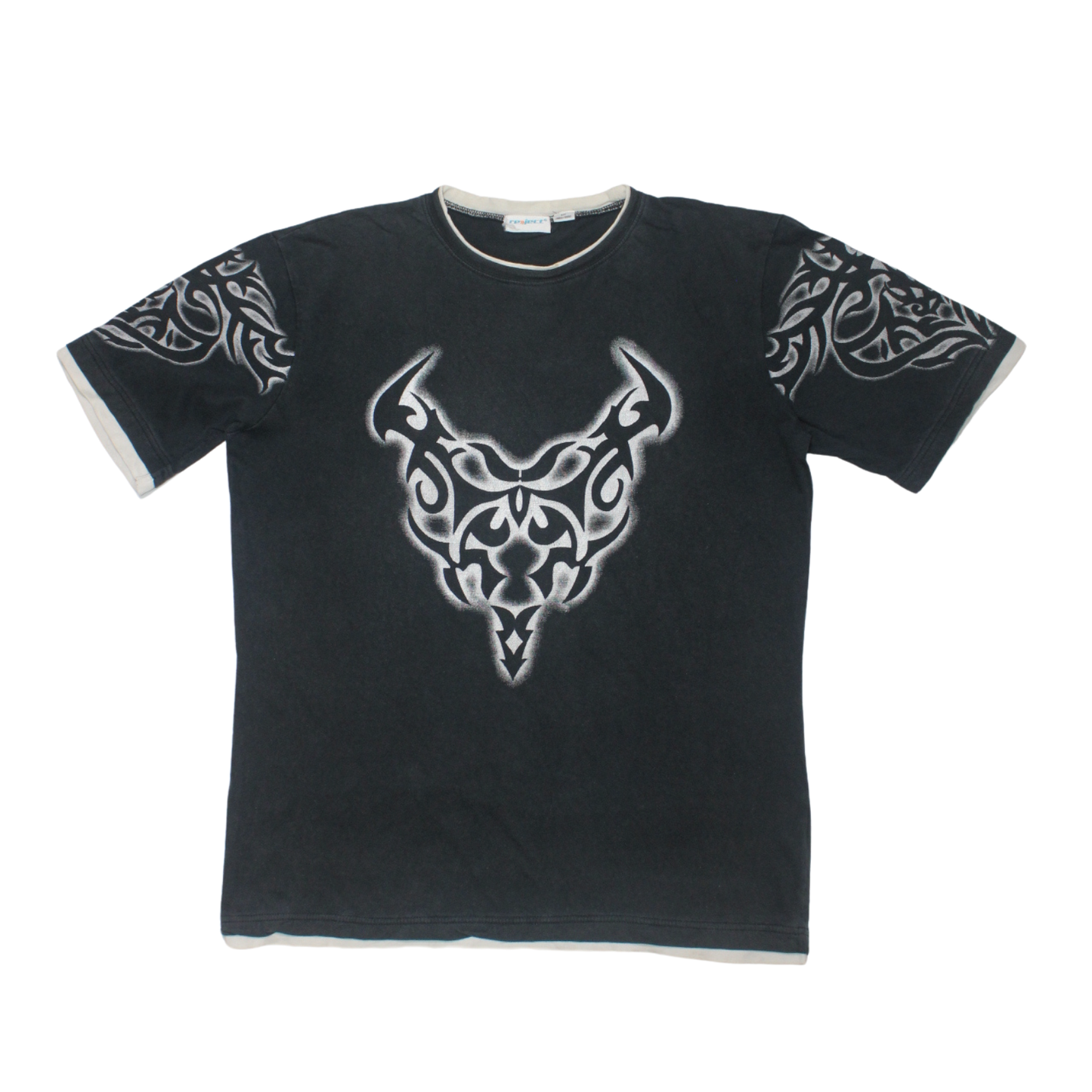 2000S Y2K TRIBAL DEMON GRAPHIC TEE