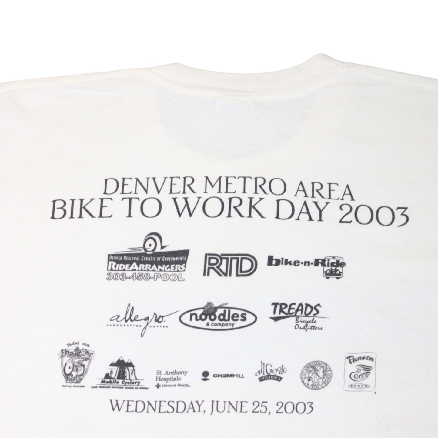 2003 DENVER METRO AREA BIKE TO WORK DAY TEE