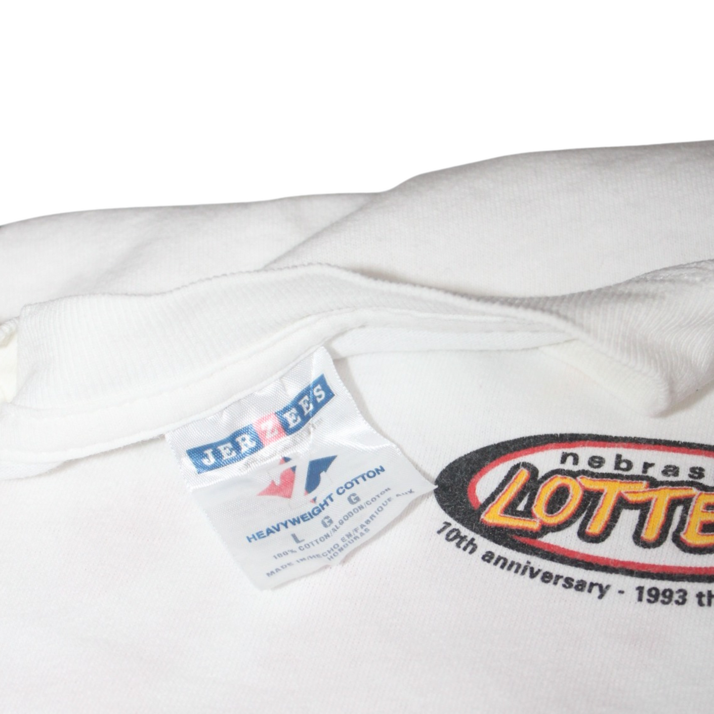 2003 NEBRASKA LOTTERY 10TH ANNIVERSARY TEE