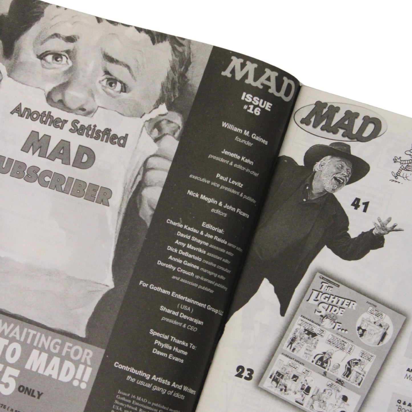 MAD MAGAZINE – ISSUE NO. 16 (2000)