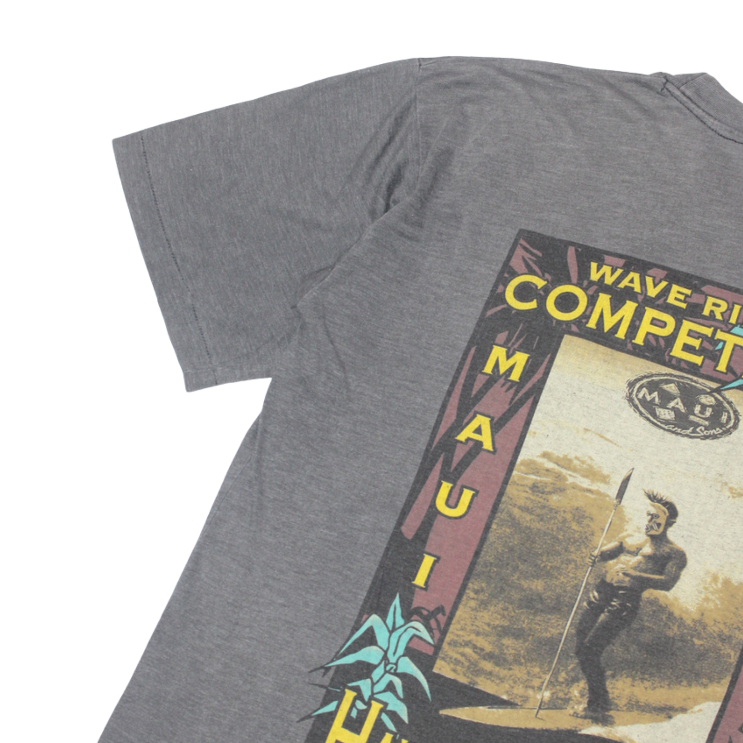1995 MAUI AND SONS "HAWAIIAN WARRIOR" SURF TEE
