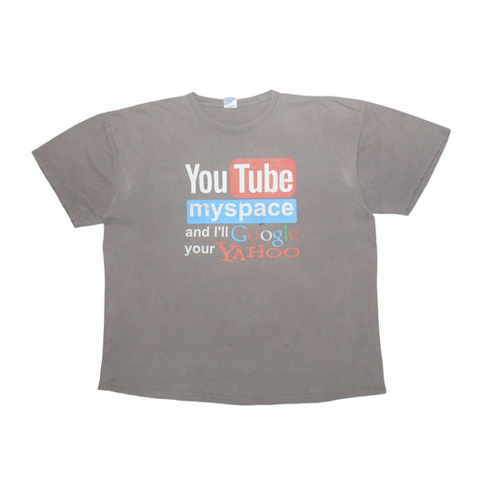 2000S "YOUTUBE MYSPACE GOOGLE YAHOO" NOVELTY TEE