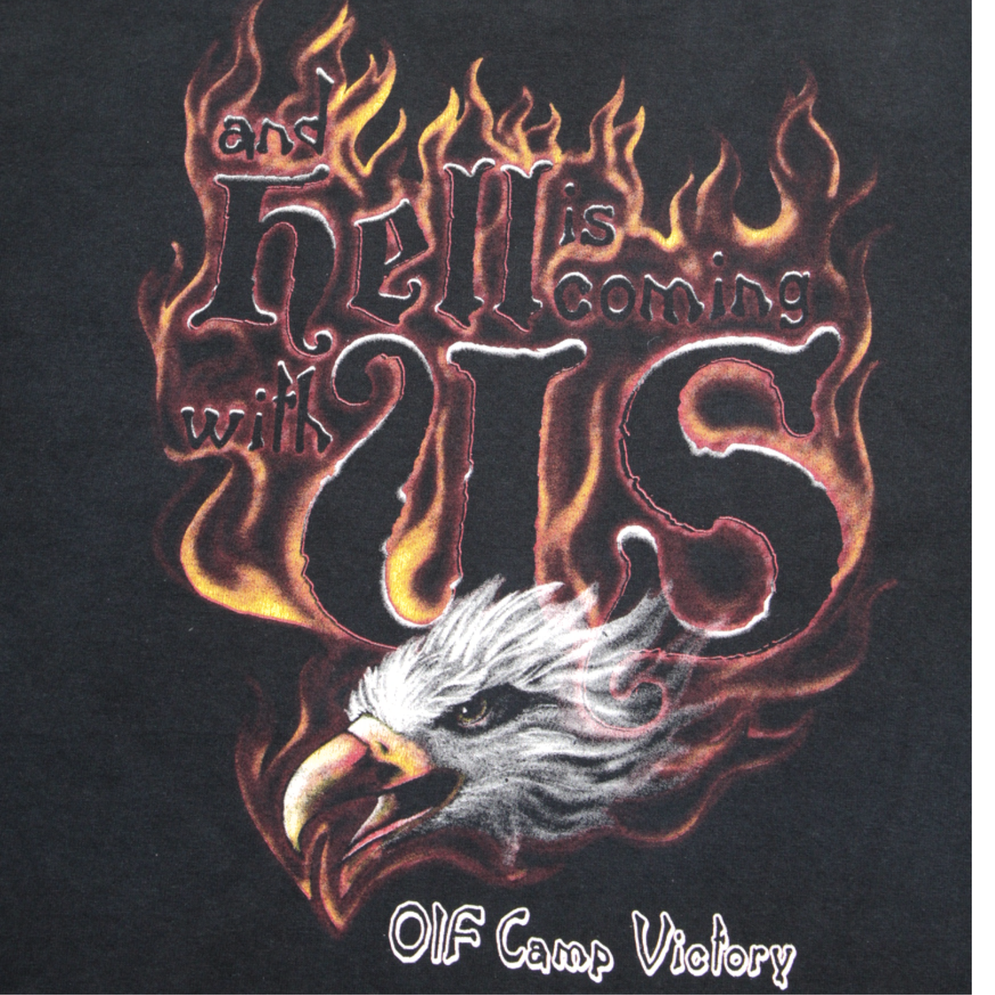 2000S OIF "OUR BITE IS DEADLY" CAMP VICTORY MILITARY TEE
