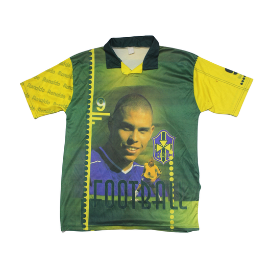 90S RONALDO BRASIL "R9" BOOTLEG FOOTBALL JERSEY