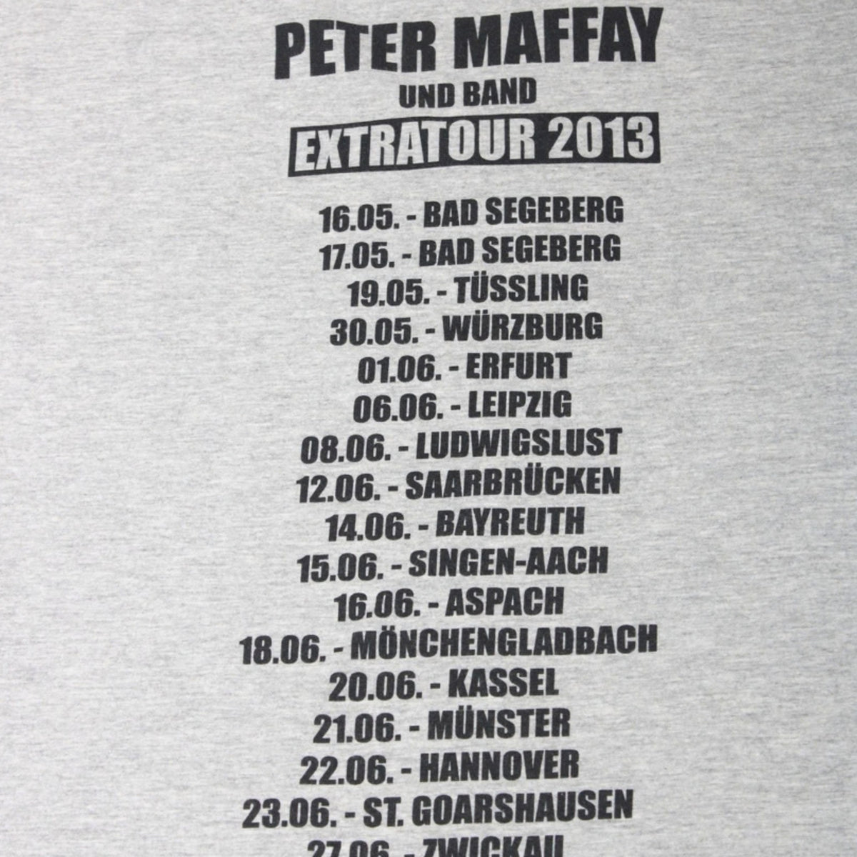 PETER MAFFAY "EXTRATOUR 2013" V NECK TEE