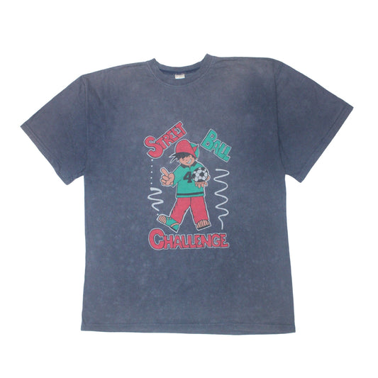 1990S "STREET BALL CHALLENGE" CARTOON FOOTBALL TEE