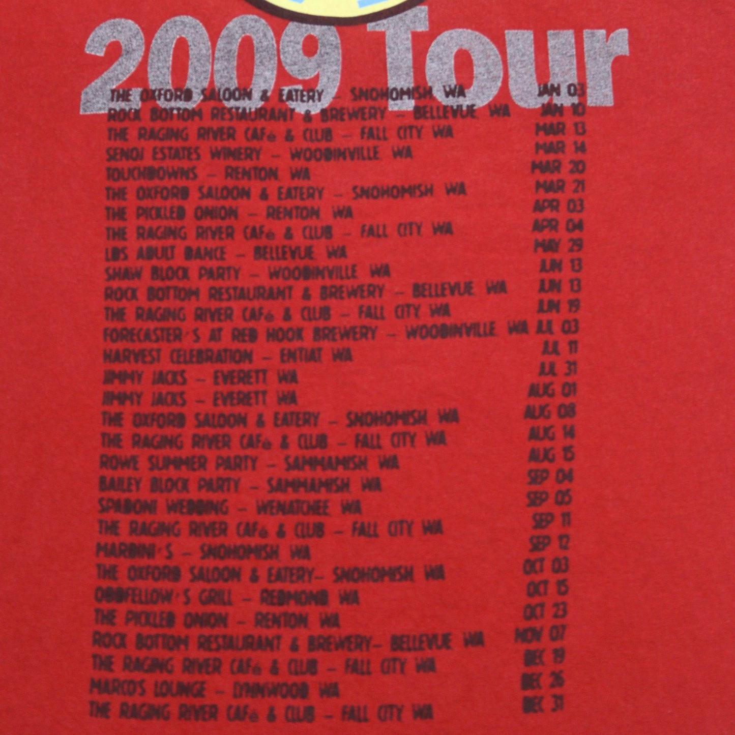 2009 ABOUTFACE "I'M WITH THE BAND" PROMO TEE