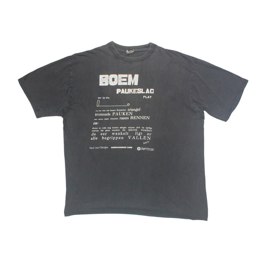 2000S "BOEM PAUKESLAG" PAUL VAN OSTAIJEN TYPOGRAPHIC TEE