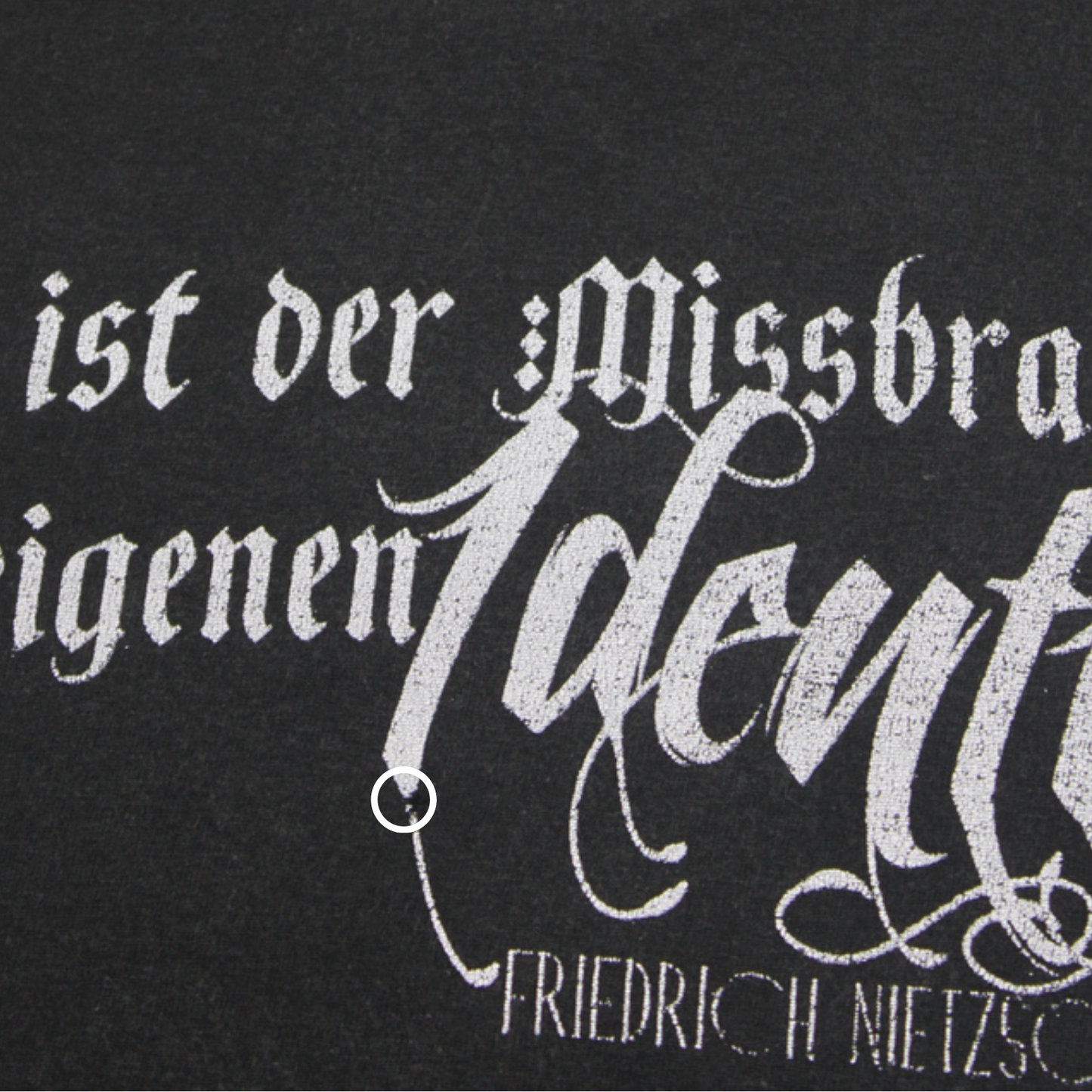 2000S FRIEDRICH NIETZSCHE "IDENTITÄT" PORTRAIT TEE