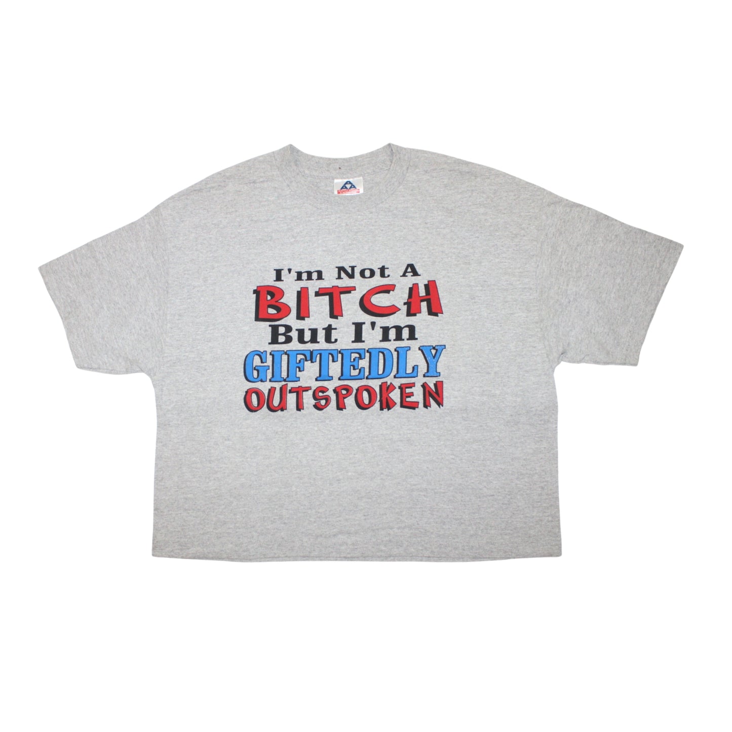 2000S NOT A BITCH CROP TOP TEE