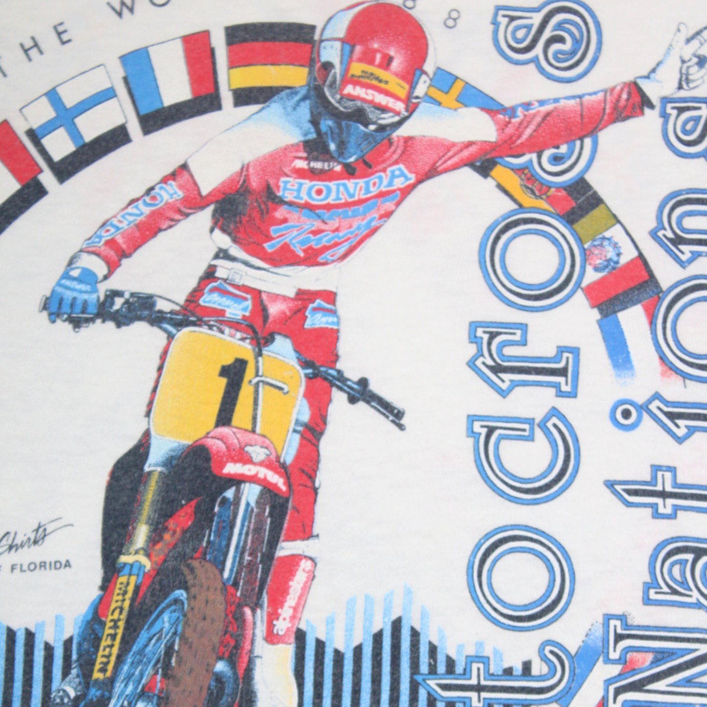 1988 MOTOCROSS DES NATIONS HONDA RACING TEE