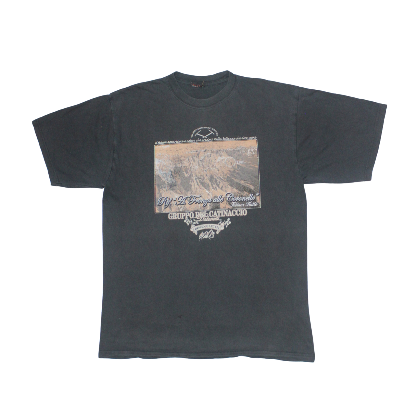 2010S DOLOMITES "RIFUGIO CORONELLE" MOUNTAIN REFUGE TEE