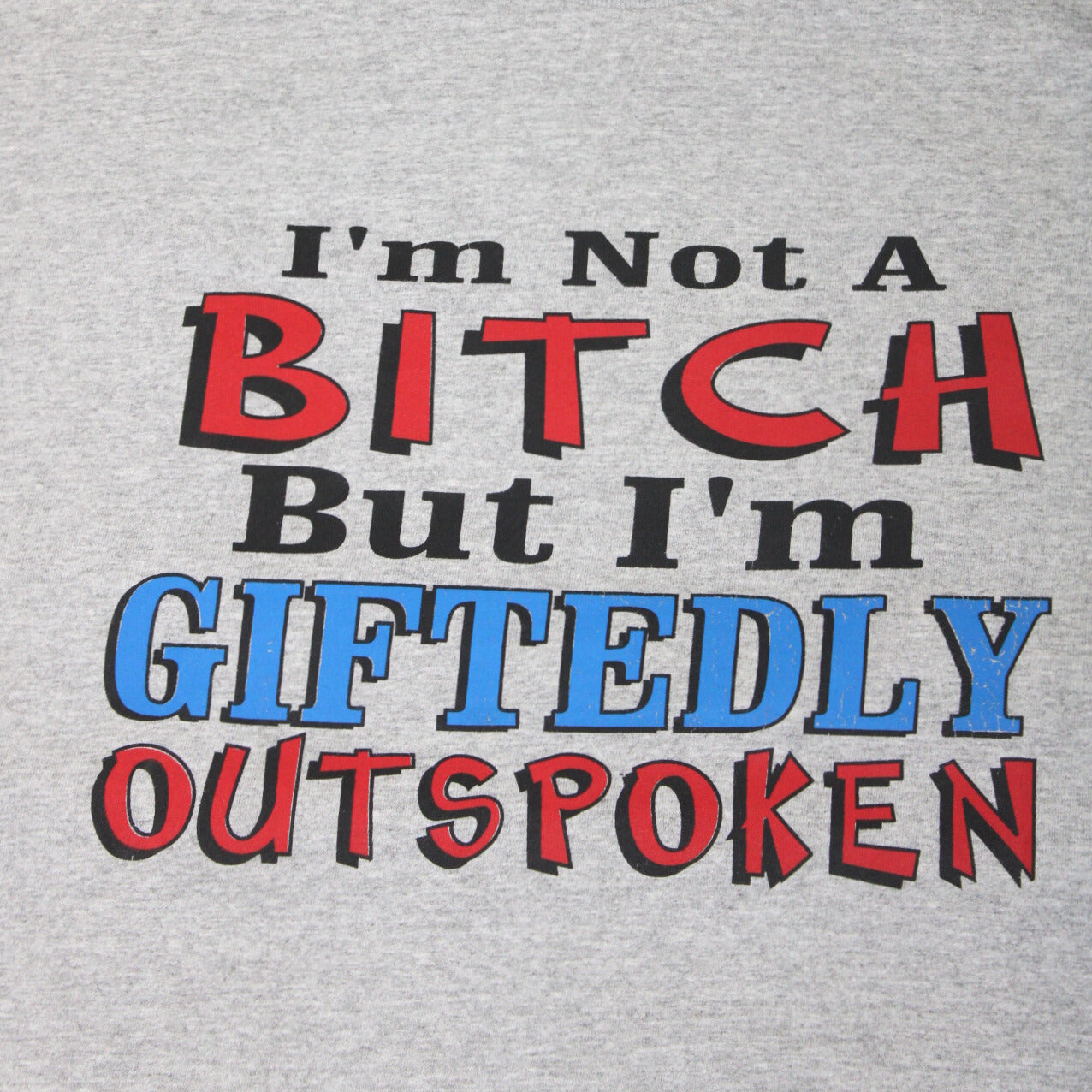 2000S NOT A BITCH CROP TOP TEE