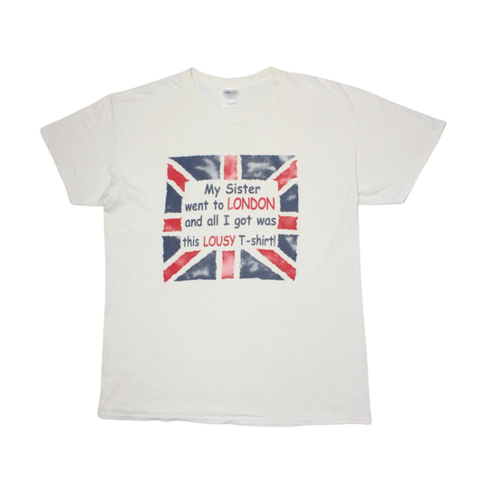 2000S "MY SISTER WENT TO LONDON" NOVELTY SOUVENIR TEE