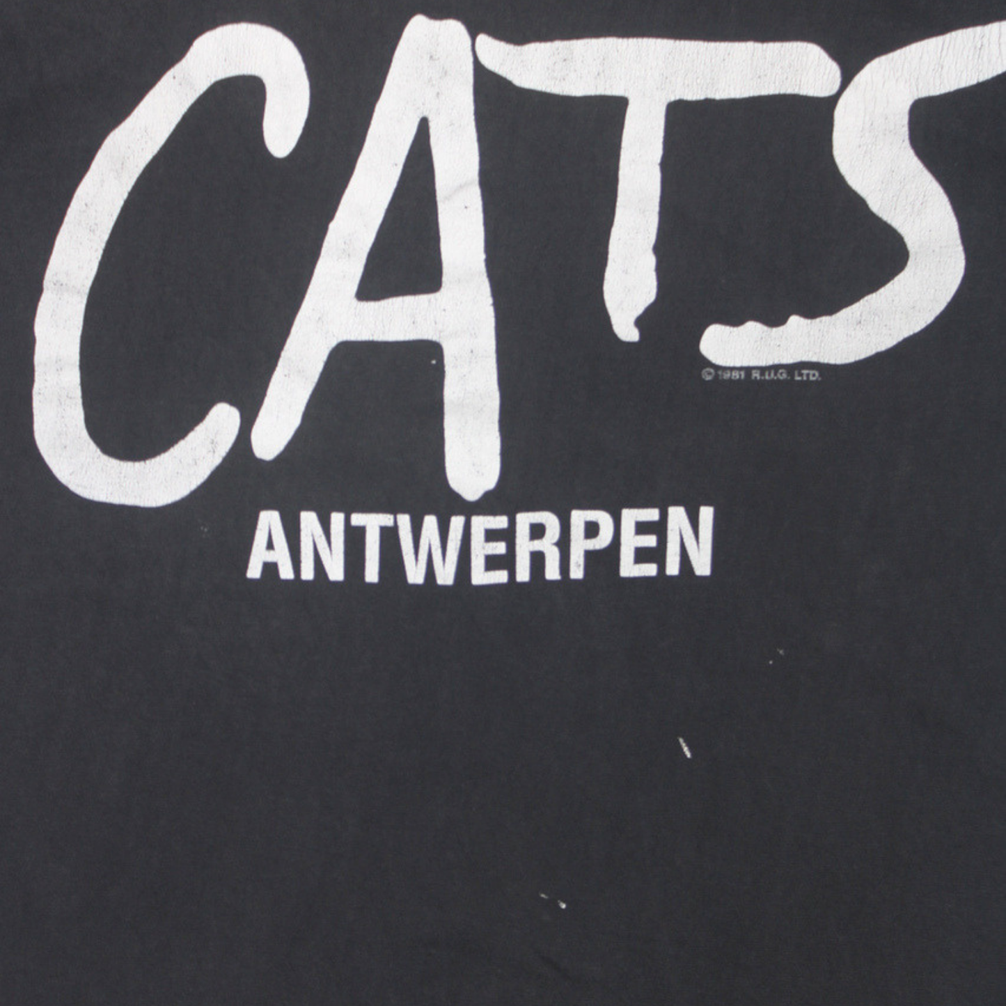 1981 "CATS" ANTWERPEN MUSICAL TEE