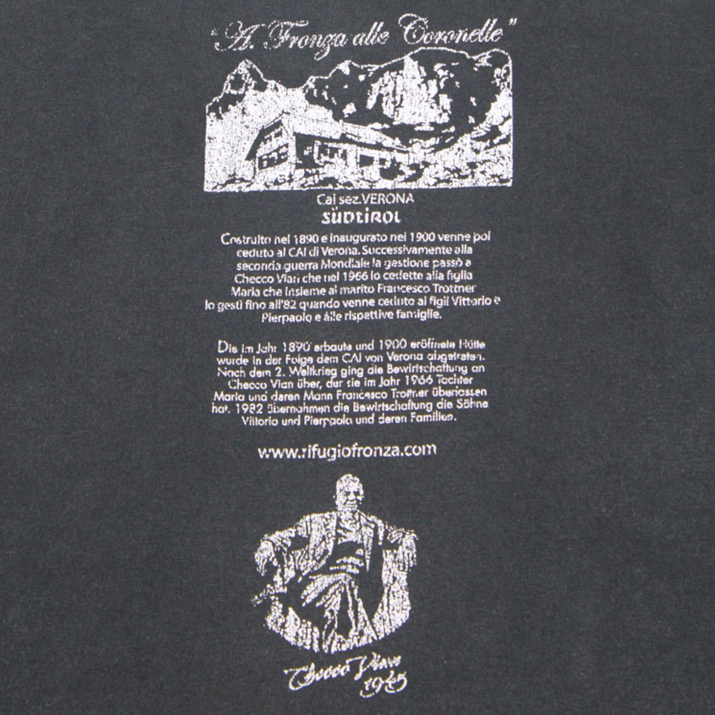 2010S DOLOMITES "RIFUGIO CORONELLE" MOUNTAIN REFUGE TEE