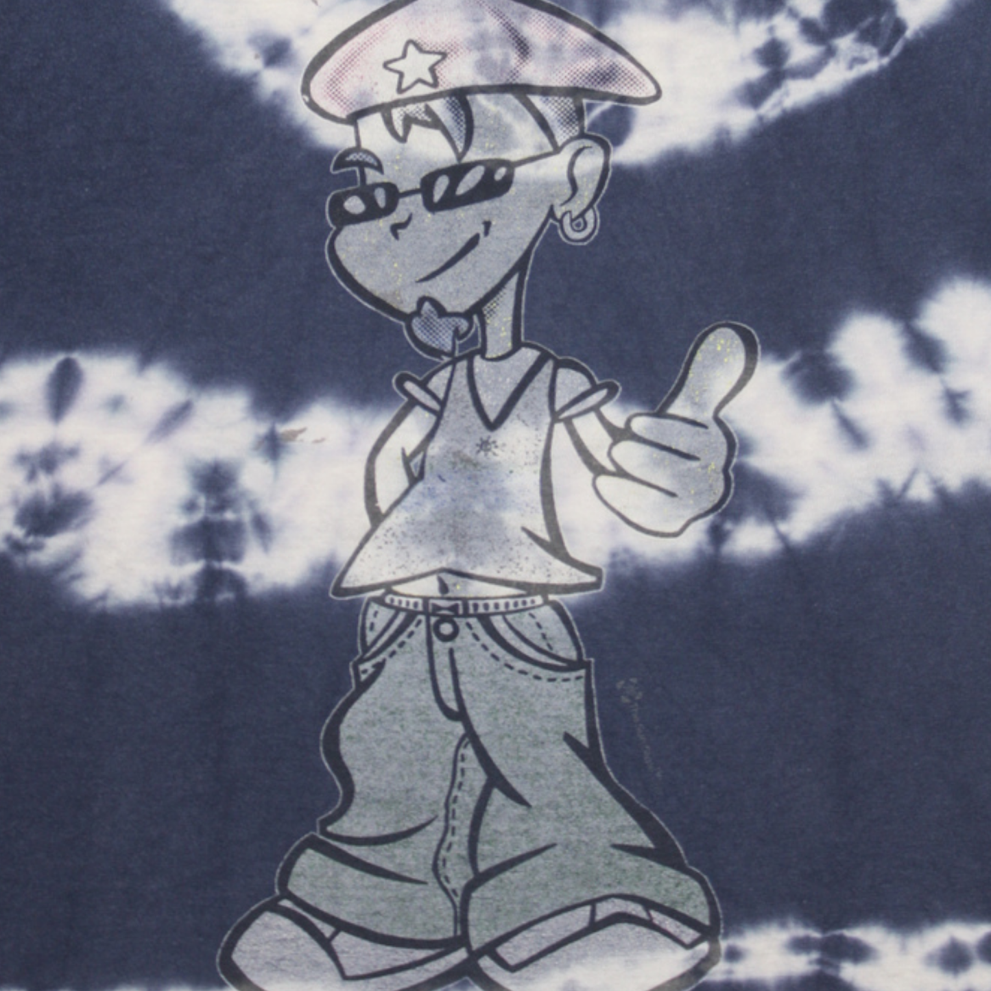 1990S TIE-DYE CARTOON CHARACTER TEE